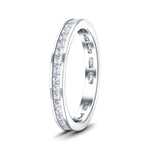 Princess Channel Diamond Full Eternity Ring 0.70ct in Platinum - All Diamond