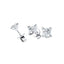 Princess Diamond Earrings 0.25ct G/SI Quality in 18k White Gold - All Diamond