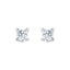 Princess Diamond Earrings 0.60ct G/SI Quality in 18k White Gold - All Diamond