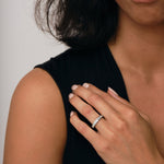 Princess Diamond Half Eternity Ring 1.00ct G/SI 18k White Gold 3.6mm - All Diamond