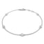 Round Diamond Chain Bracelet 0.20ct G/SI in 18k White Gold - All Diamond