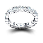 Semi Bezel Diamond Full Eternity Ring 1.00ct G/SI in Platinum - All Diamond