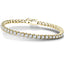 Semi Bezel Diamond Tennis Bracelet 3.00ct G-SI in 9k Yellow Gold - All Diamond