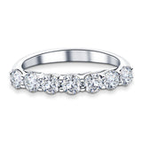 Seven Stone Diamond Ring with 0.33ct G/SI Quality in 18k White Gold - All Diamond