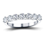 Seven Stone Diamond Ring with 1.00ct G/SI Quality in 18k White Gold - All Diamond