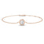 Solitaire Diamond Bracelet 0.50ct G/SI Quality in 18k Rose Gold - All Diamond