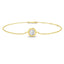 Solitaire Diamond Bracelet 0.50ct G/SI Quality in 18k Yellow Gold - All Diamond