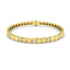 Square Linked Diamond Bracelet 0.50ct G/SI in 9k Yellow Gold - All Diamond